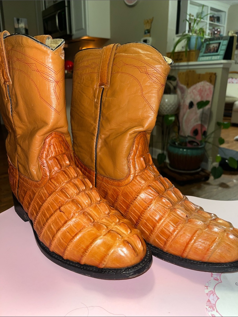 El Paisano Exotic Leather Cowboy Boots